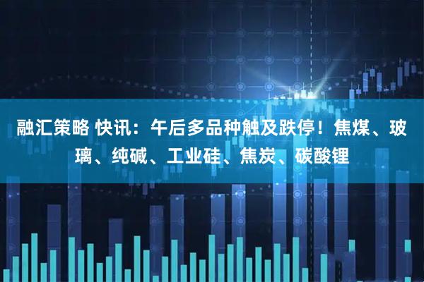 融汇策略 快讯：午后多品种触及跌停！焦煤、玻璃、纯碱、工业硅、焦炭、碳酸锂
